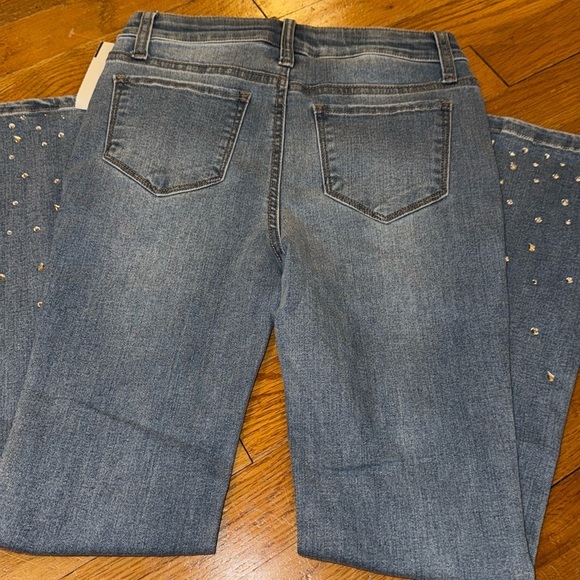 💥💥NWT Imperial star pull on flare, high-rise jeans, girls size 7 Color tracee - Picture 9 of 11